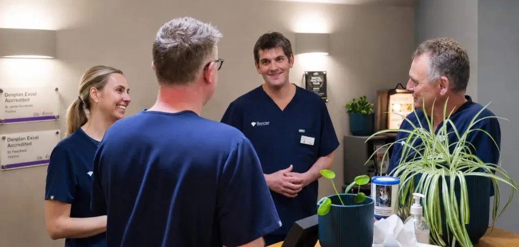 Four Diamond Court clinicians at reception