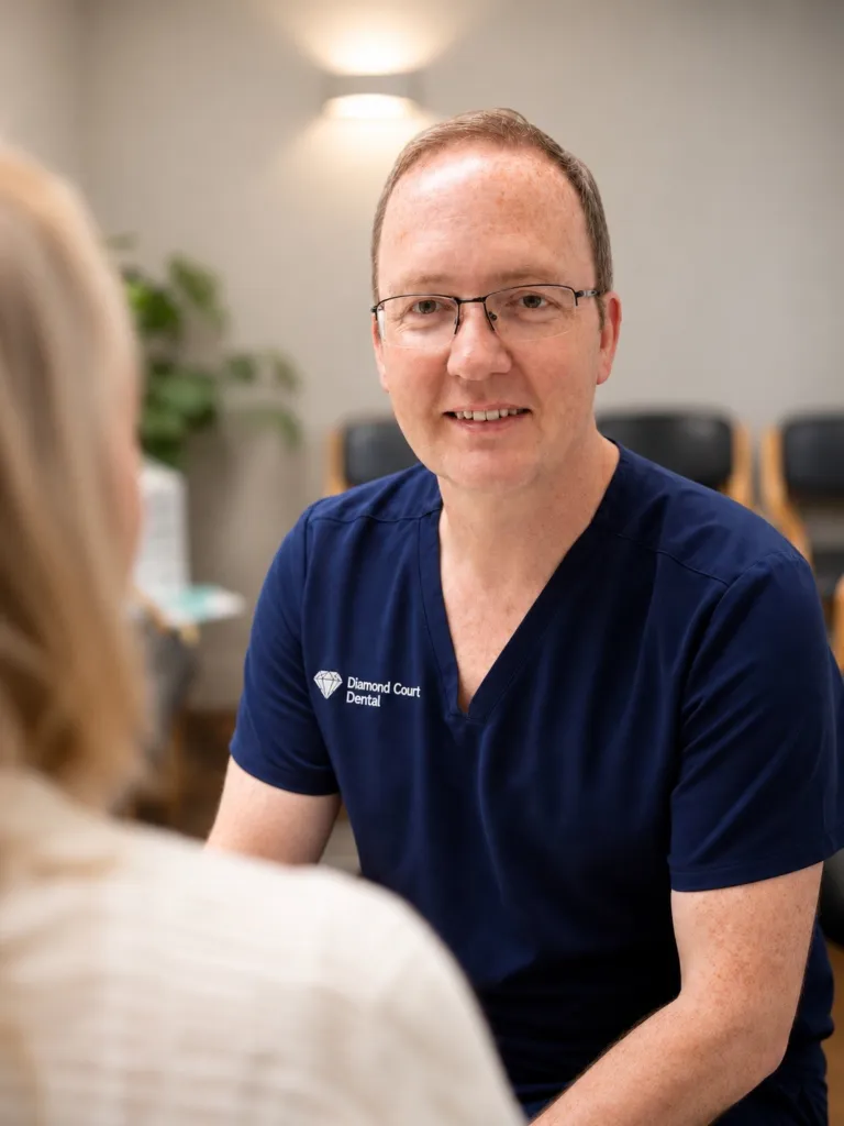 A Diamond Court dentist in the waiting room