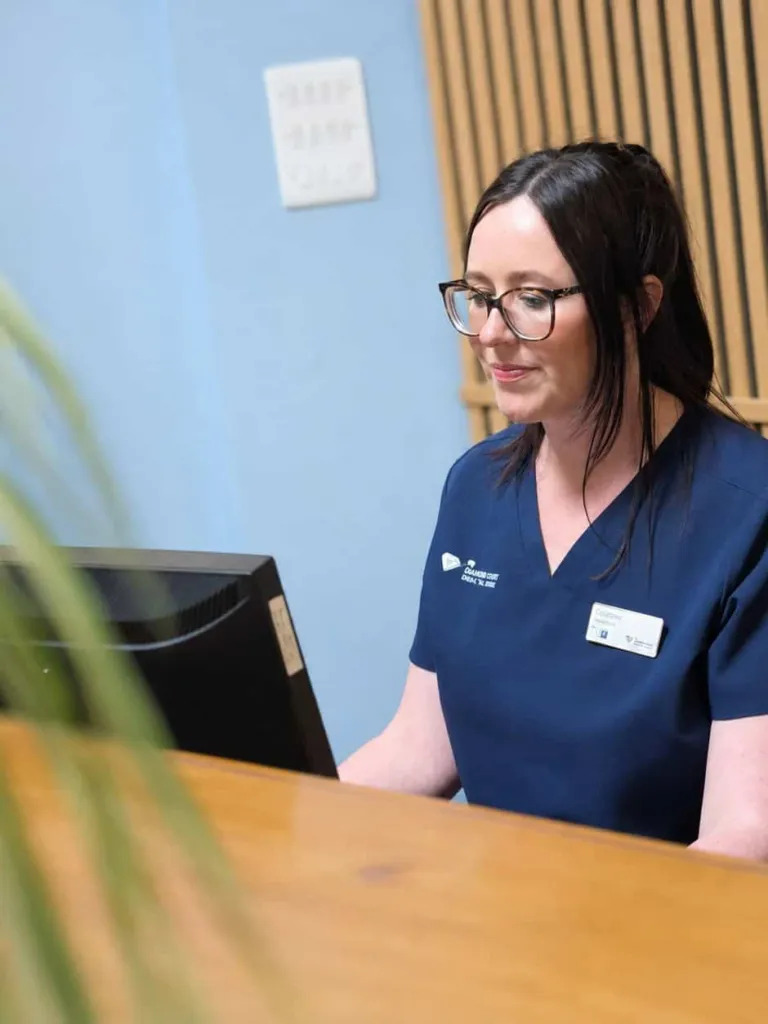 A Diamond Court receptionist