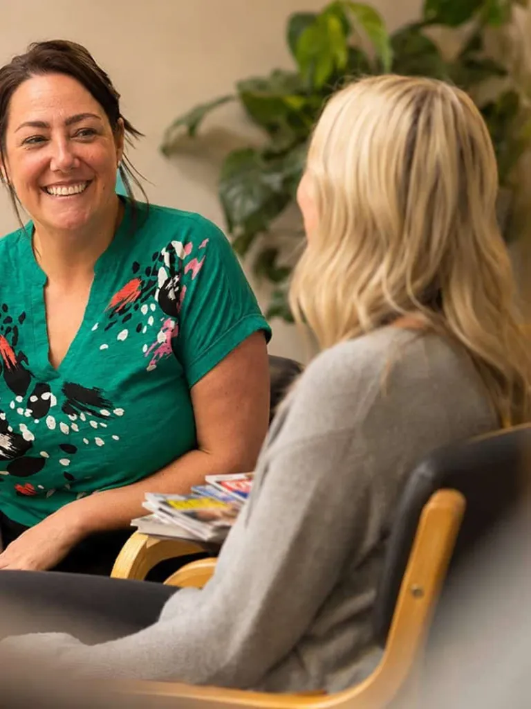 Tara with a patient